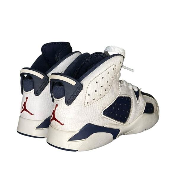 Nike Air Jordan Little Kid's 6 Retro White/Varsity Red DV3605-164 Size 11C - Picture 4 of 6